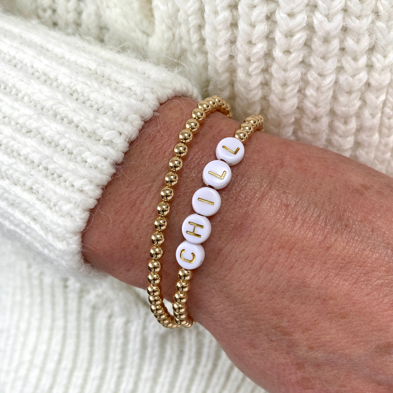 I had the honor of creating these custom gemstone word bracelets, which  became a heartfelt part of a stunning bride's gift to her… | Instagram